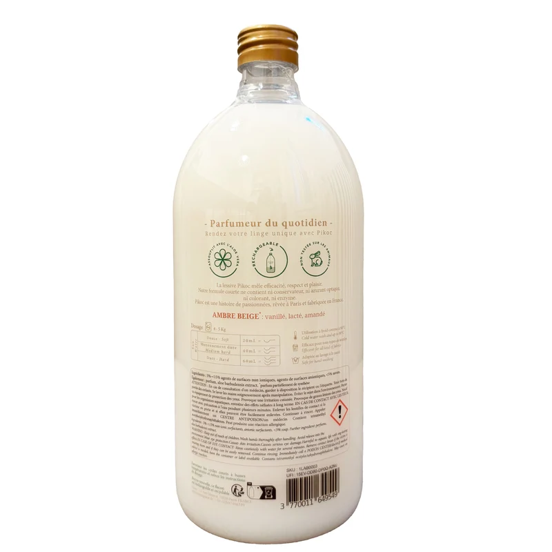 Lessive Ambre Beige - 1L