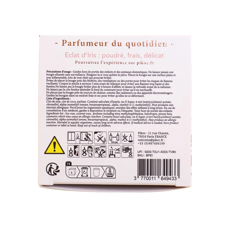 Bougie Éclat d'Iris
