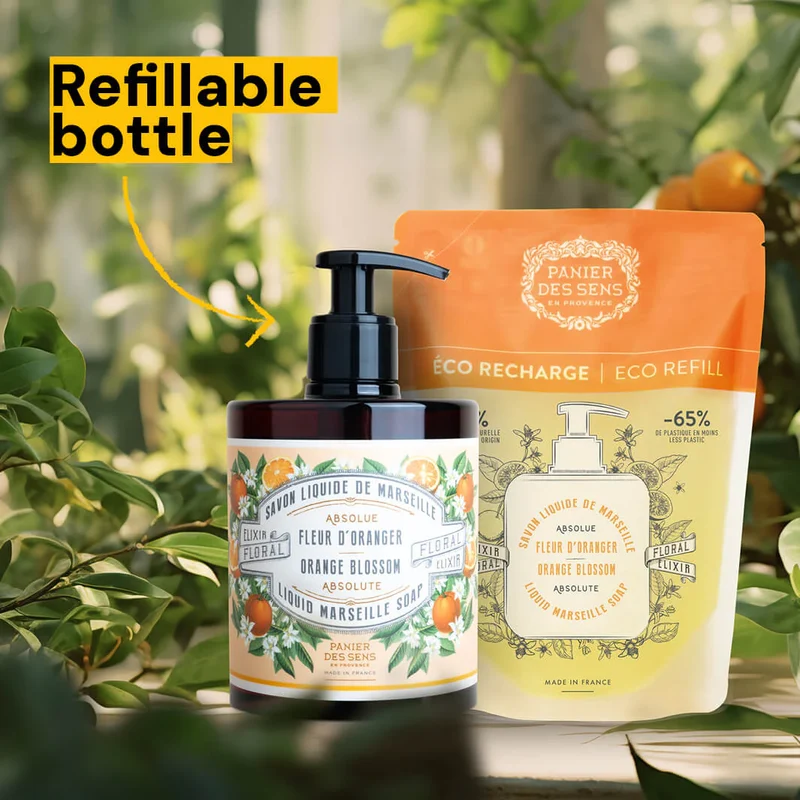 Savon liquide de Marseille - Fleur d'Oranger 500ml