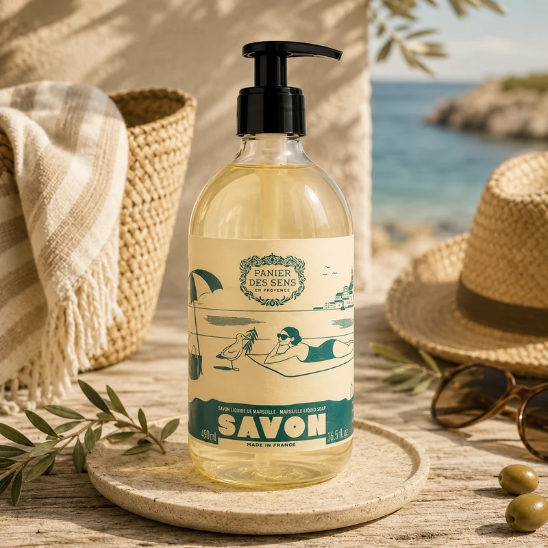 Savon de Marseille liquide en verre – Olive 500ml Edition Limitée