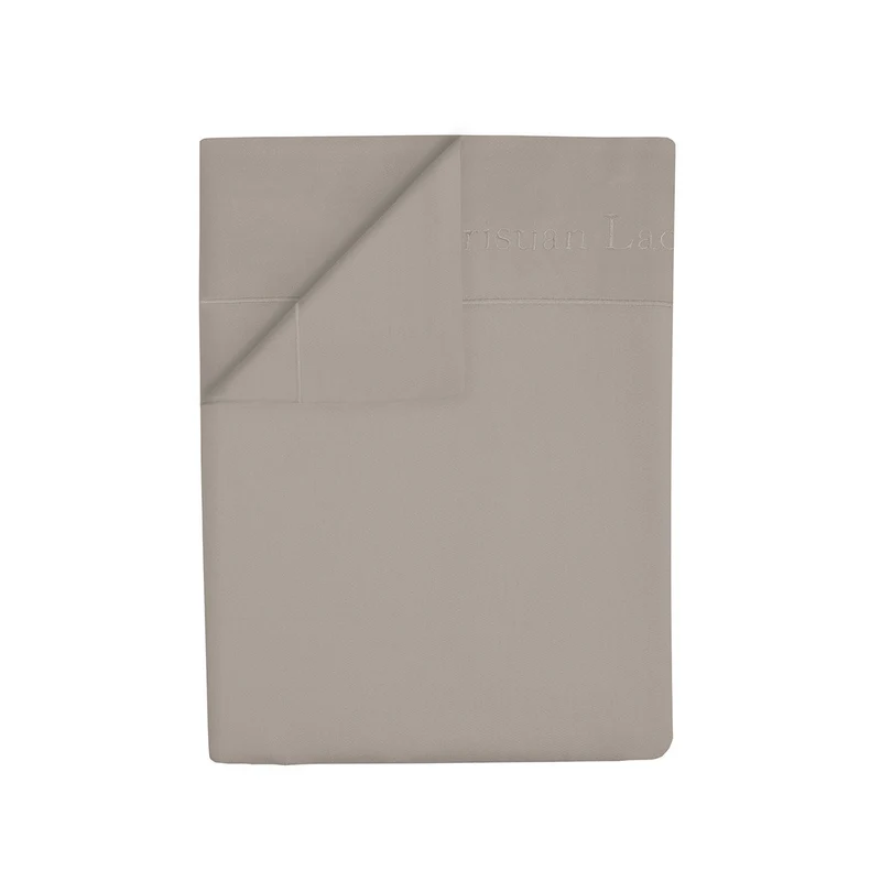 Drap plat satin de coton - Uni 1 baratta Taupe 01