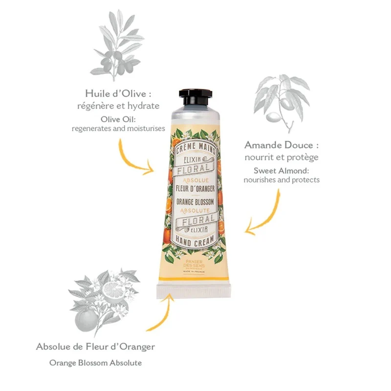 Crème pour les mains à la Fleur d'oranger 30ml