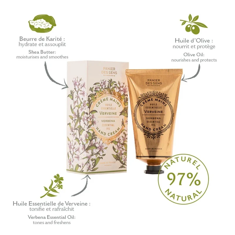 Crème pour les mains à la Verveine 75ml
