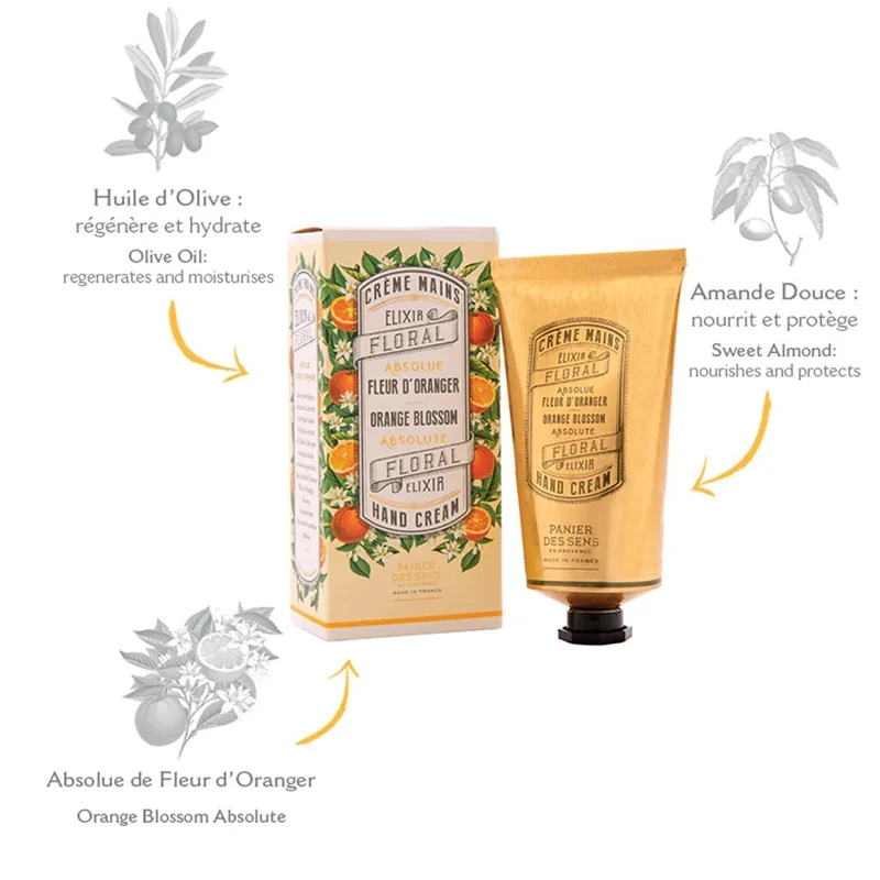 Crème pour les mains à la Fleur d'oranger 75ml