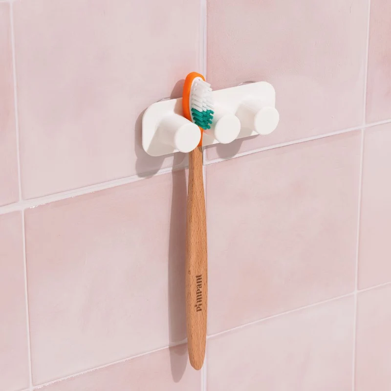 Porte Brosses à Dents Mural - 2 Places
