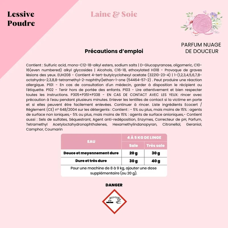 Recharge Lessive Laine & Soie