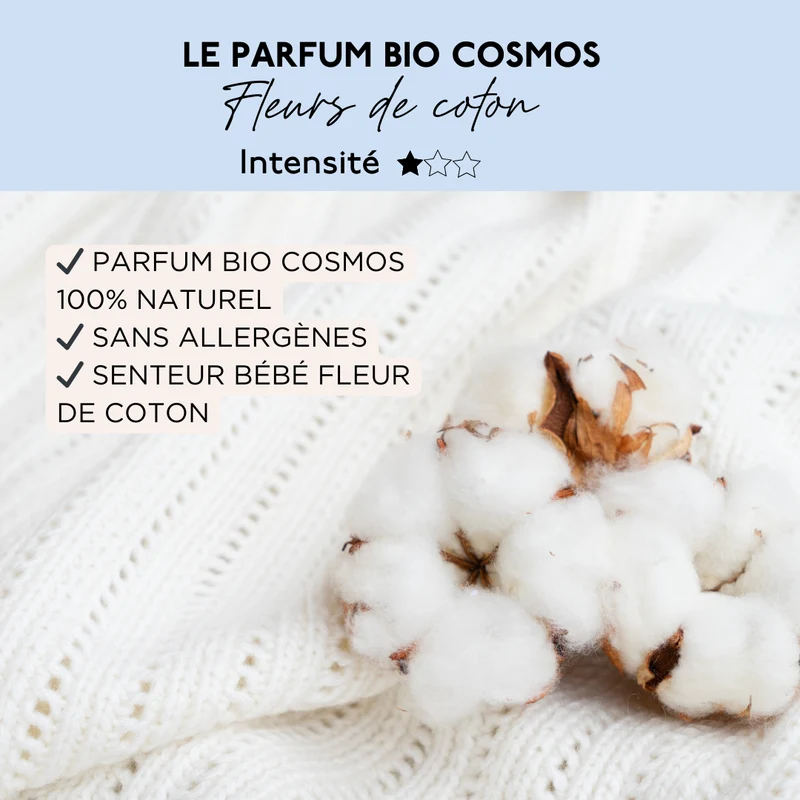 Lessive Bébé & Peaux Sensibles Fleurs de coton 33 Lavages