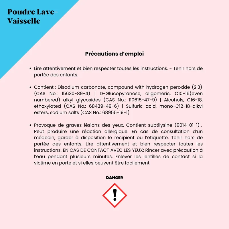 Kit Poudre Lave-Vaisselle