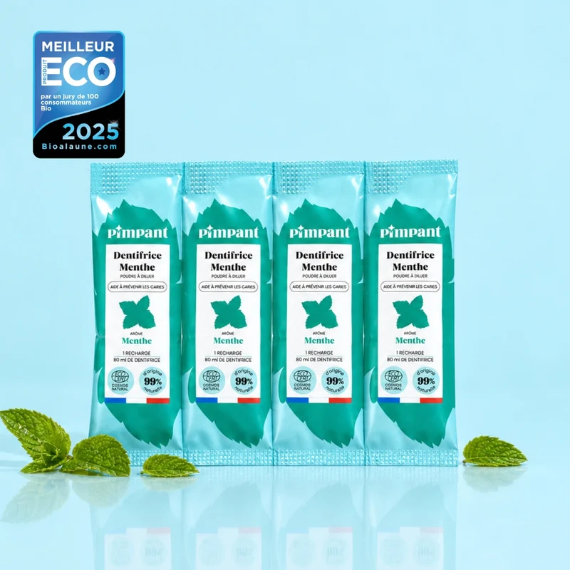 4 Recharges Dentifrice Menthe (-20%)