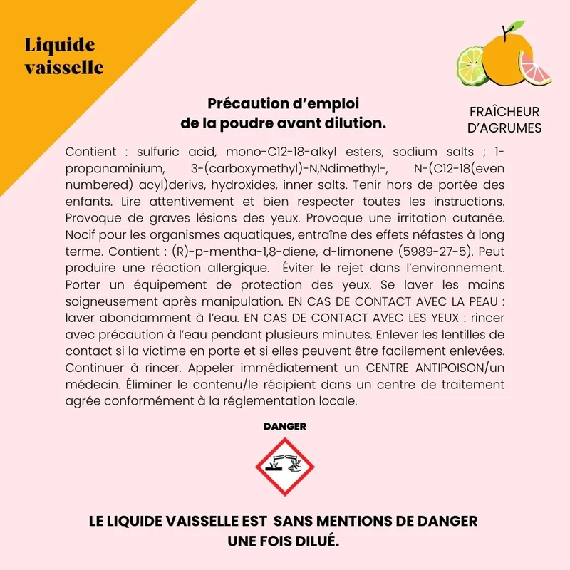 4 Recharges Liquide Vaisselle Agrumes (-20%)