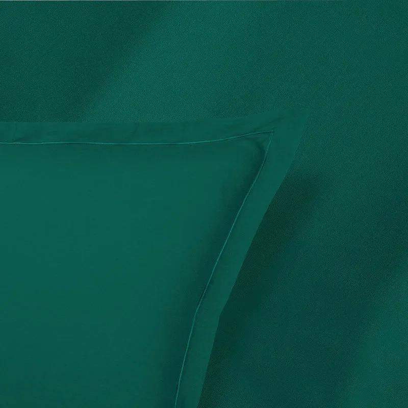 Drap plat satin de coton - Uni 1 baratta Vert 02
