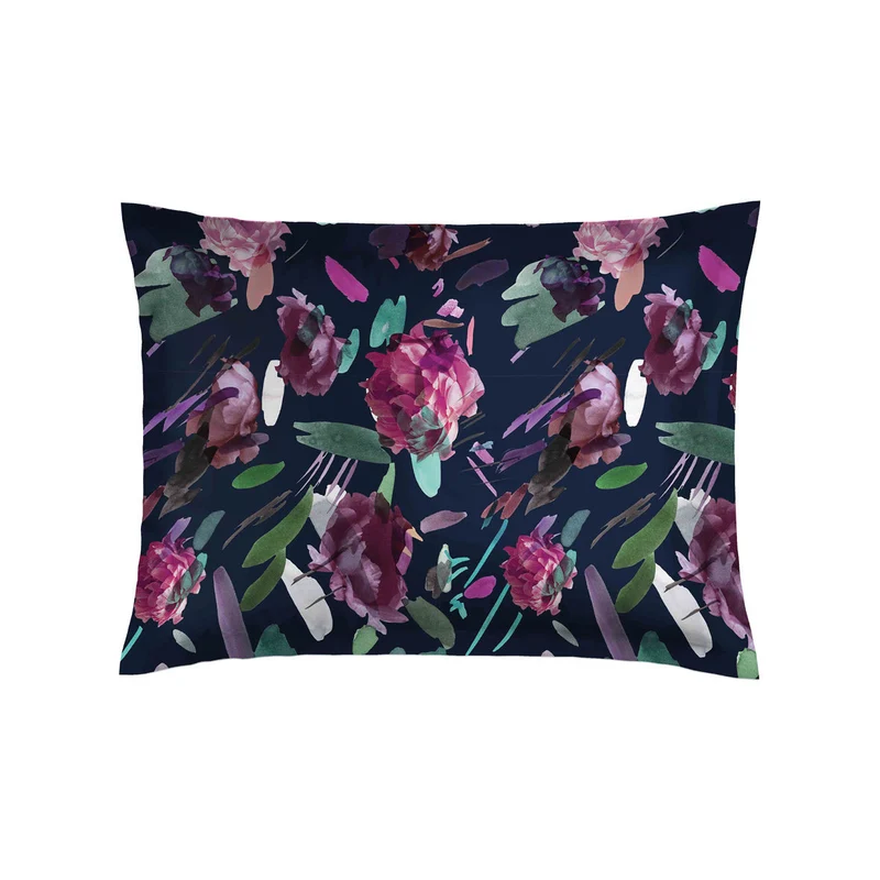 Taie d'oreiller satin de coton - Pollen prune