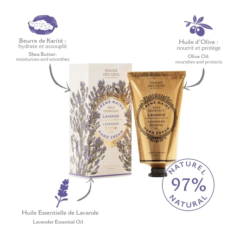 Crème pour les mains à la Lavande 75ml