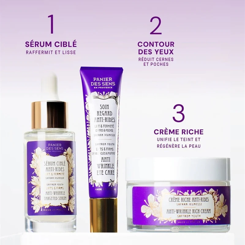 Routine anti-âge jour - Sérum + Soin contour des yeux + Crème jour