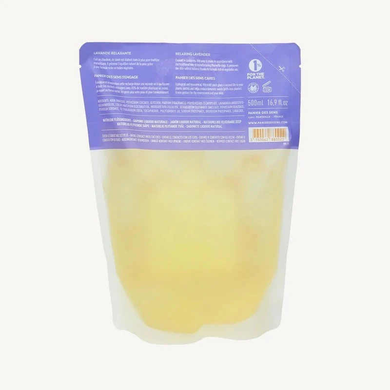 Recharge savon liquide de Marseille - Lavande 500ml