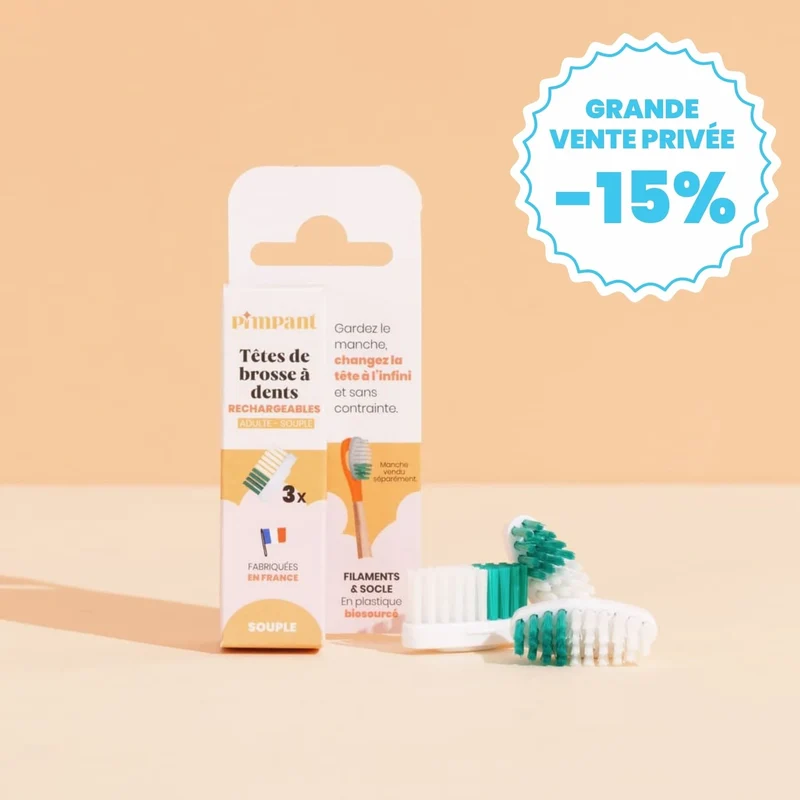 Têtes de Brosse à Dents (x3) (poils souples)