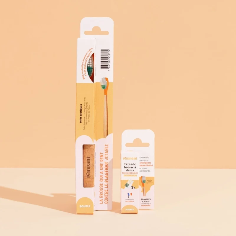 Pack 1 an Brosse à Dents à Tête Rechargeable (poils souples)