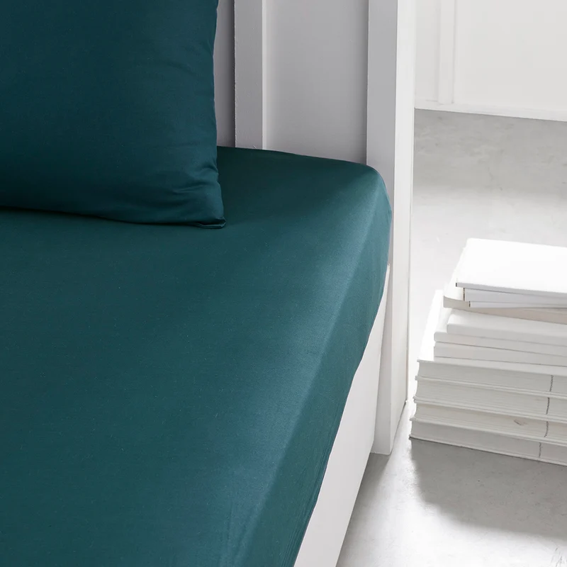 DRAP HOUSSE 160X200 2 PERSONNES GRAND BONNET 30 COTON UNI ESSENTIAL PAON