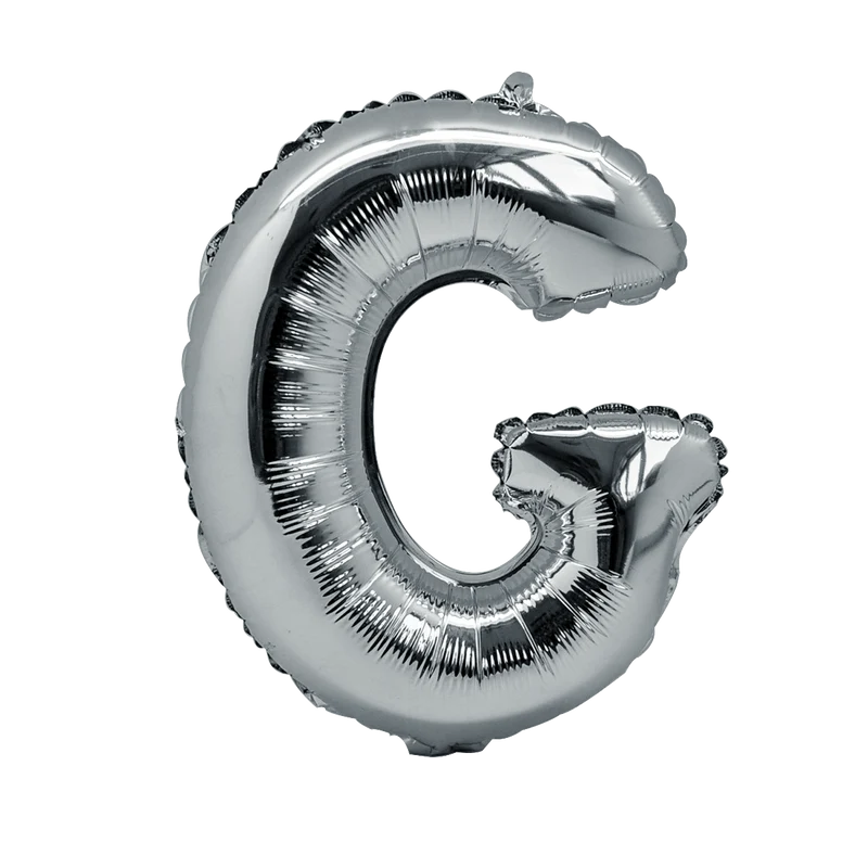 BALLON 36CM LETTRE G ARGENT