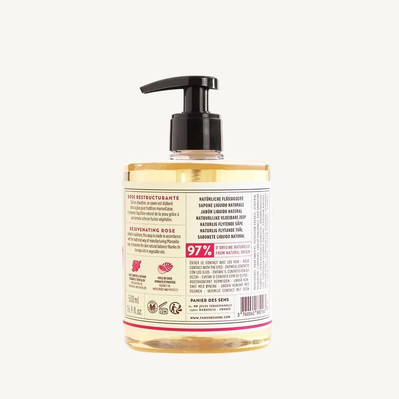 Savon liquide de Marseille - Rose Envoûtante 500ML