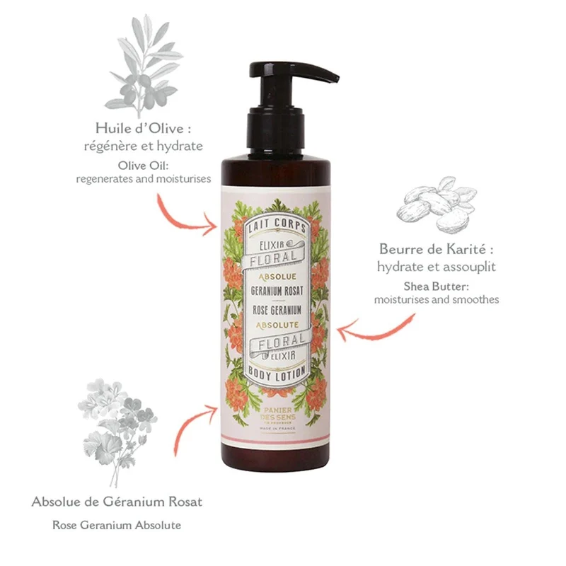 Lait pour le corps Geranium Rosat 250ml