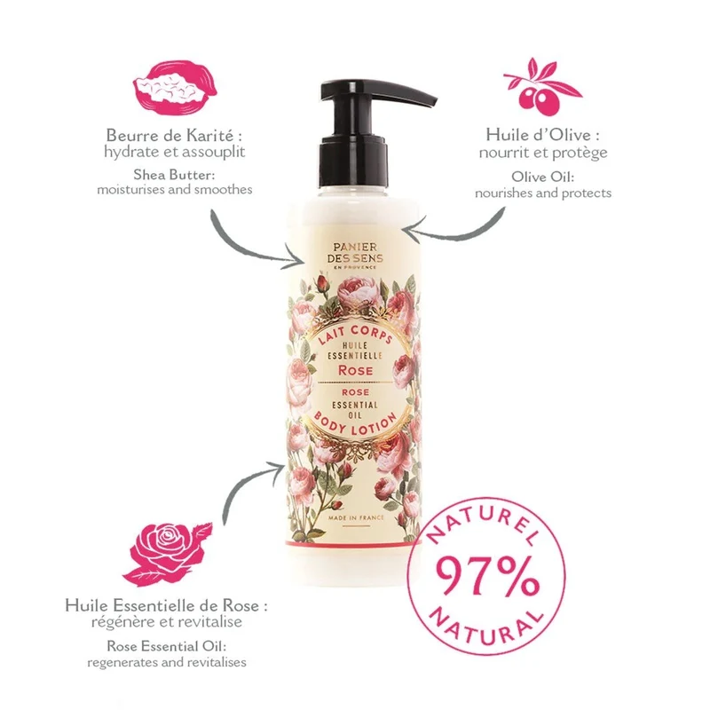 Lait pour le corps à la Rose 250ml