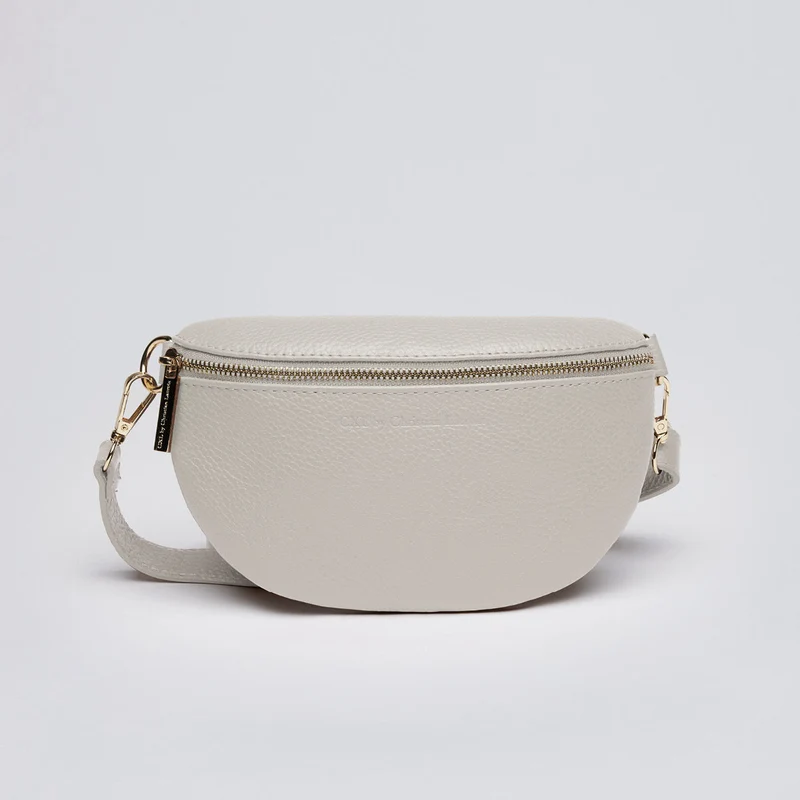 Sac banane Madeleine en cuir de veau italien