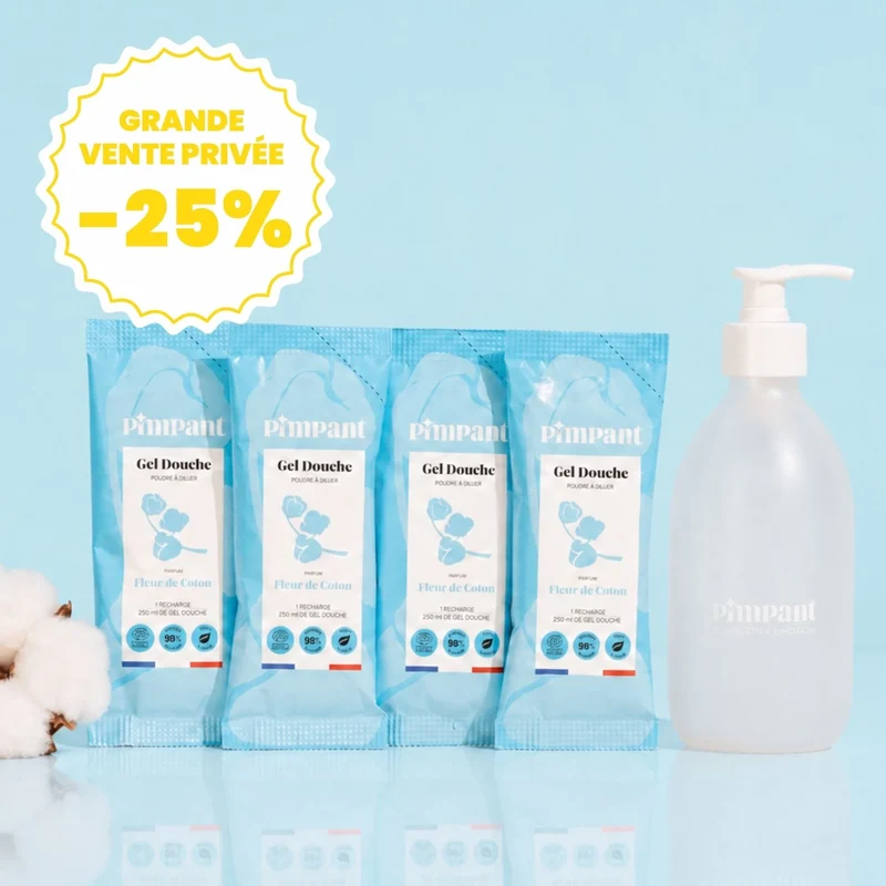 Pack Gel Douche Fleur de Coton