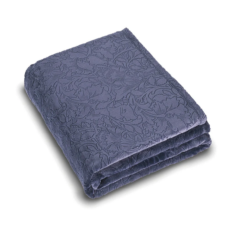 Maxi plaid/Couvre-lit Arabesque aubergine