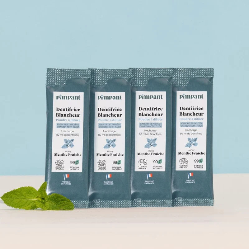 Recharges Dentifrice Blancheur x4 (NOUVELLE FORMULE)