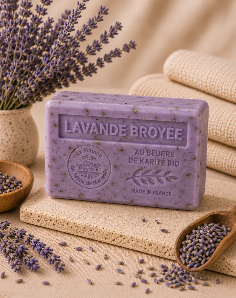 Savon Parfumé Exfoliant à la Lavande Broyée 125g
