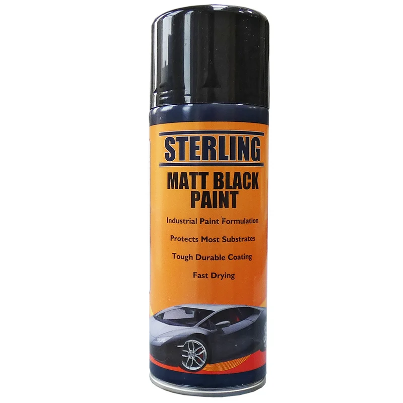 Peinture Aérosol / Noir Mat / 400ml