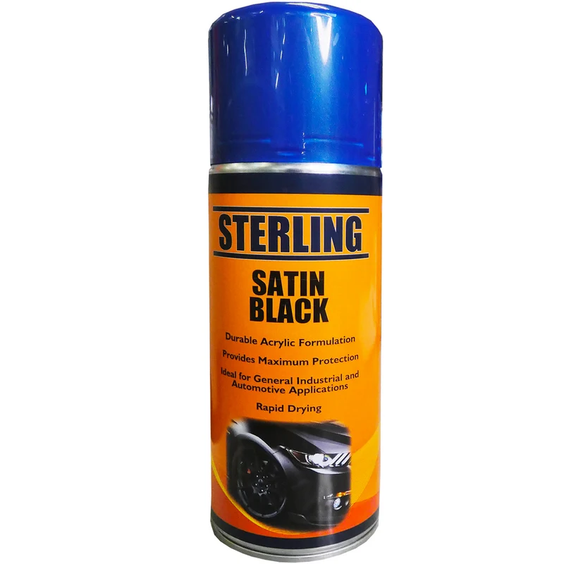 Peinture en aérosol noir satiné 400 ml