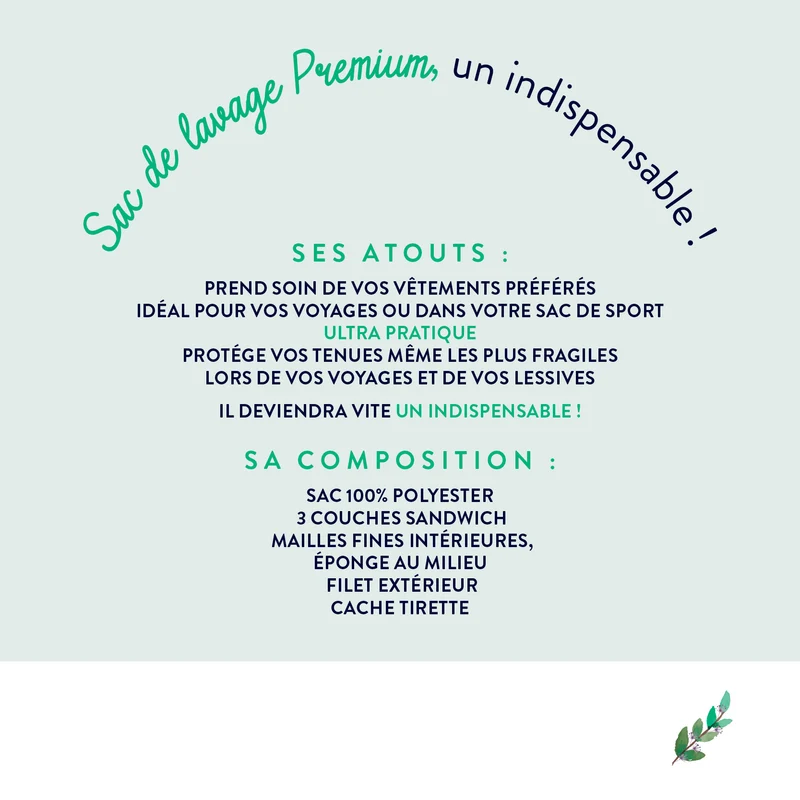 Sac de lavage premium