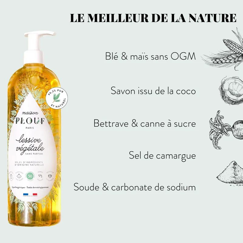 LESSIVE VÉGÉTALE ANTI-GASPI AVEC POMPE DOSEUSE
