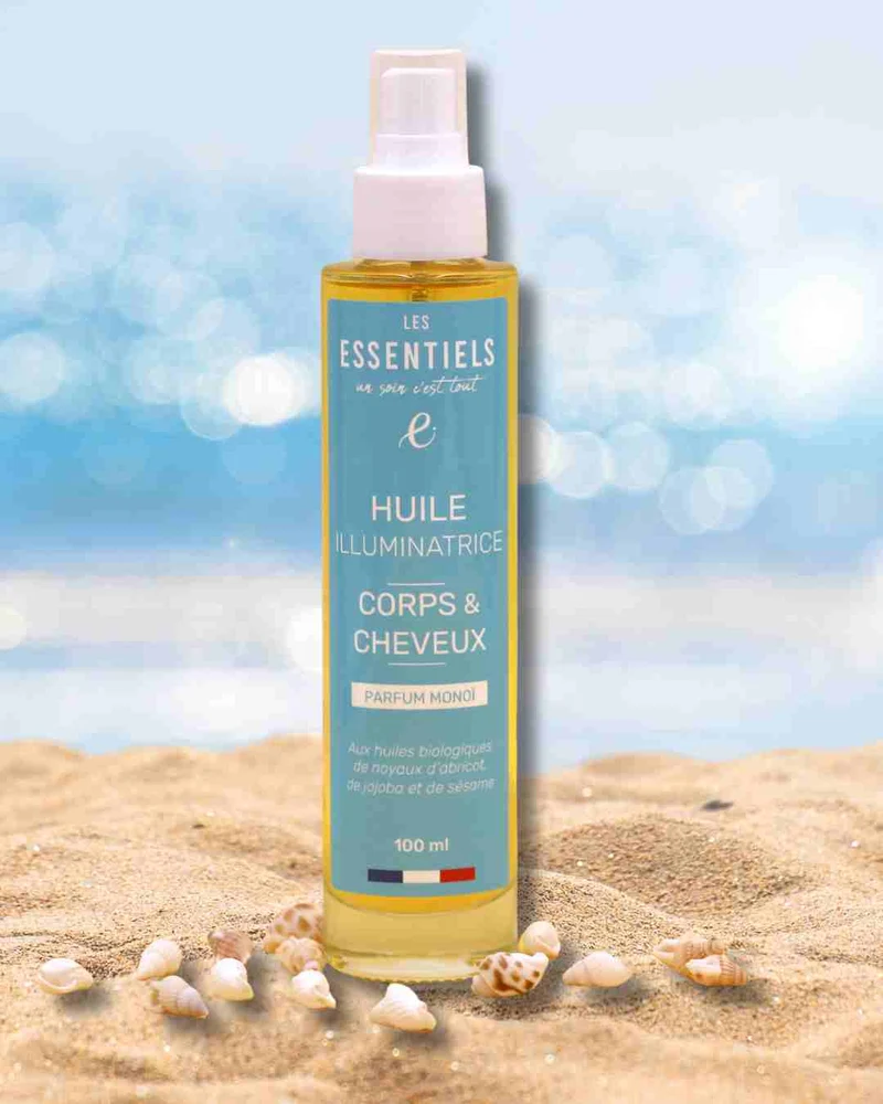 Huile au Monoi Cheveux et Corps – Soin Naturel