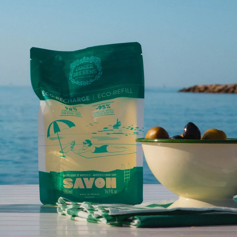 Eco-recharge Savon liquide de Marseille Olive 500ml