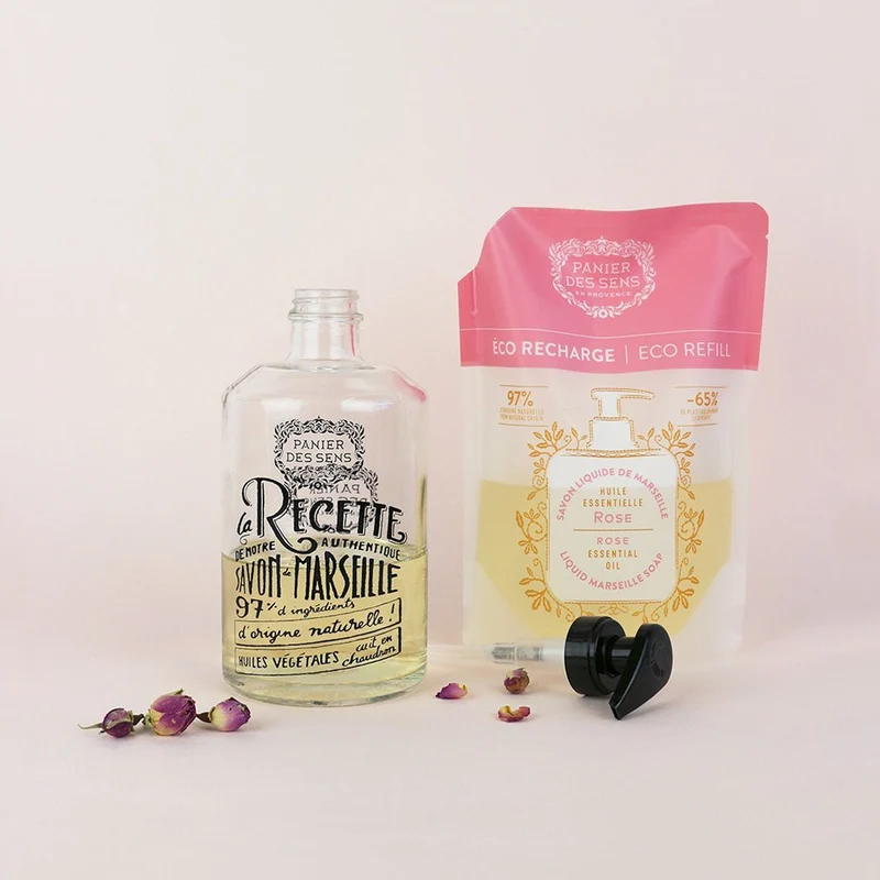 Recharge savon liquide de Marseille - Rose Envoûtante 500ml