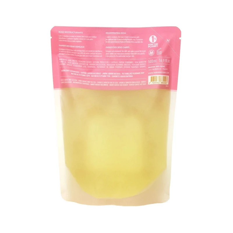 Recharge savon liquide de Marseille - Rose Envoûtante 500ml