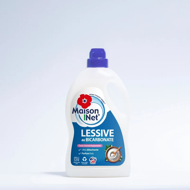 Lessive au Bicarbonate de Soude - 1L 20 Lavages