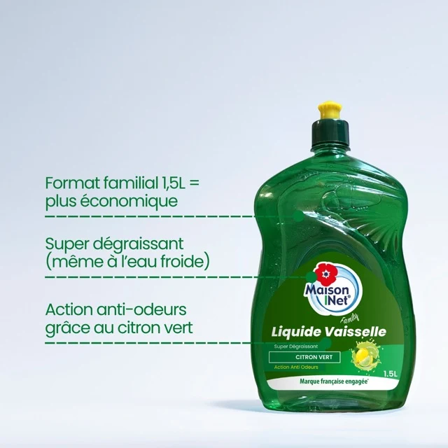 Liquide vaisselle Citron vert 1,5L