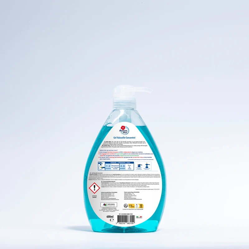 Gel Vaisselle Bicarbonate 600 mL