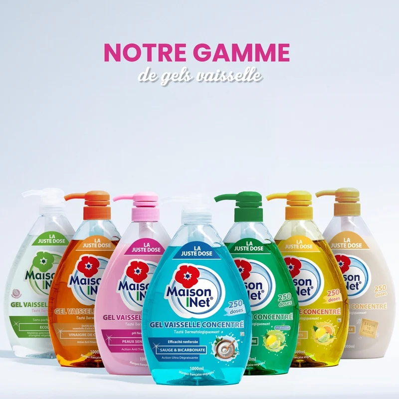 Gel vaisselle Peaux Sensibles 1L 250 doses