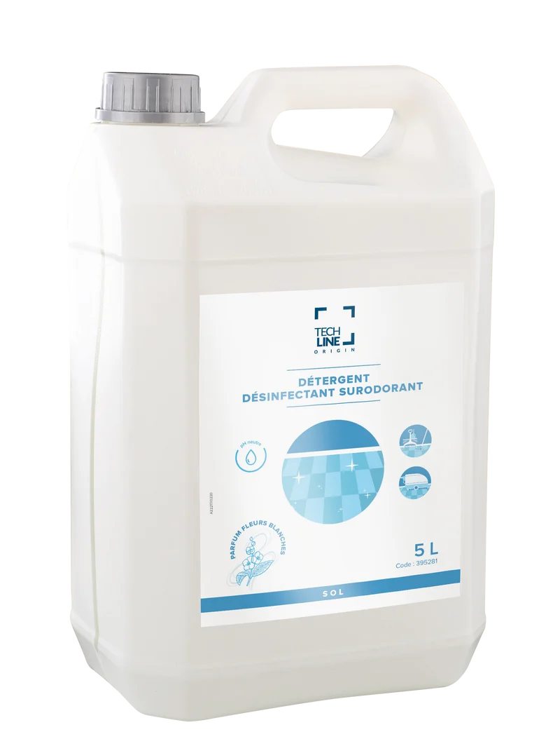 NETTOYANT DESINFECTANT SURODORANT FLEUR BLANCHE TECHLINE 5L