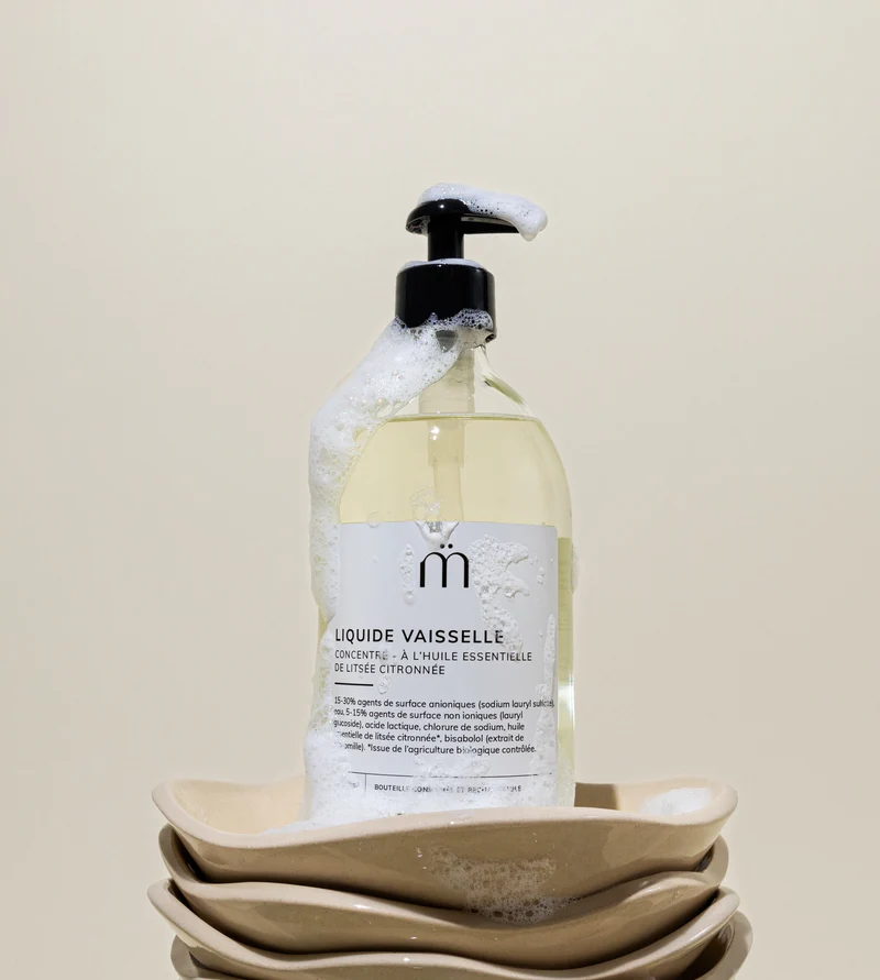 Liquide vaisselle concentré - à l'huile essentielle de litsée citronnée