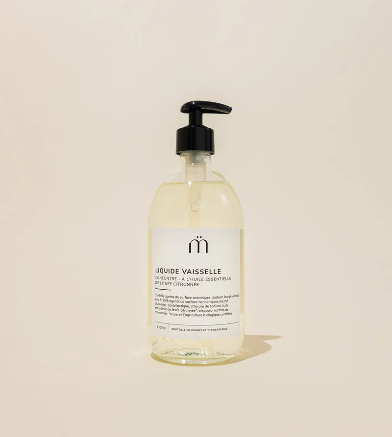 Liquide vaisselle concentré - à l'huile essentielle de litsée citronnée