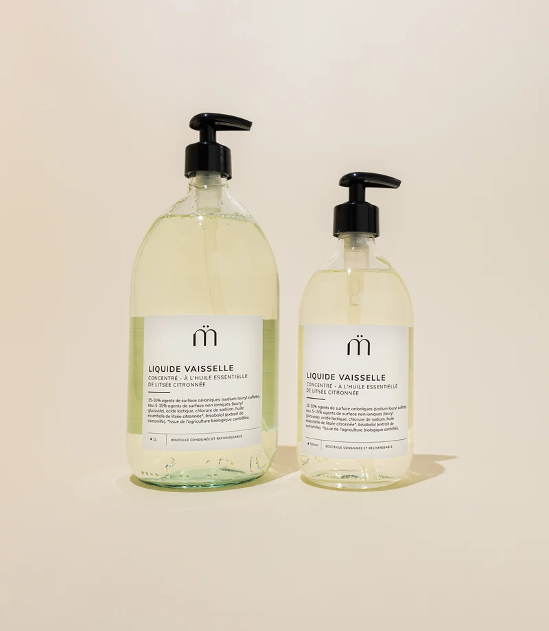 Liquide vaisselle concentré - à l'huile essentielle de litsée citronnée