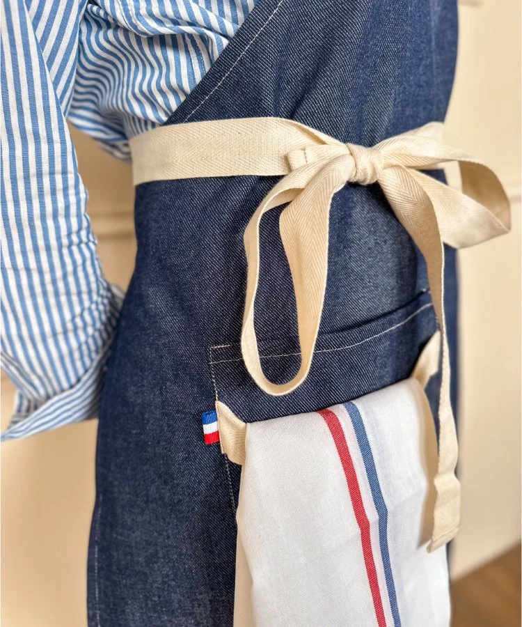 Tablier de cuisine en denim