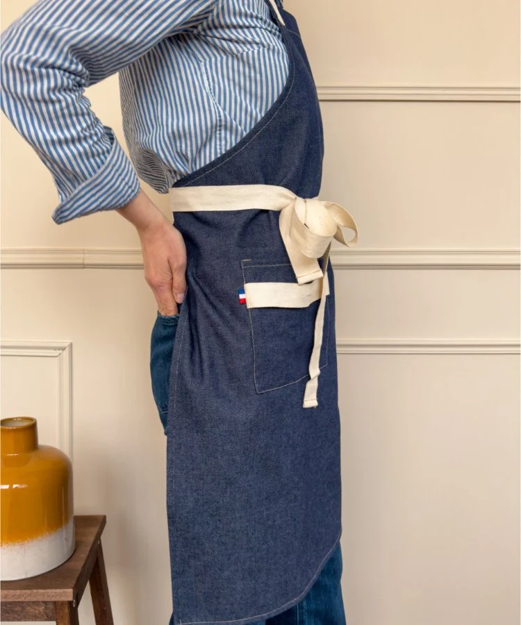 Tablier de cuisine en denim