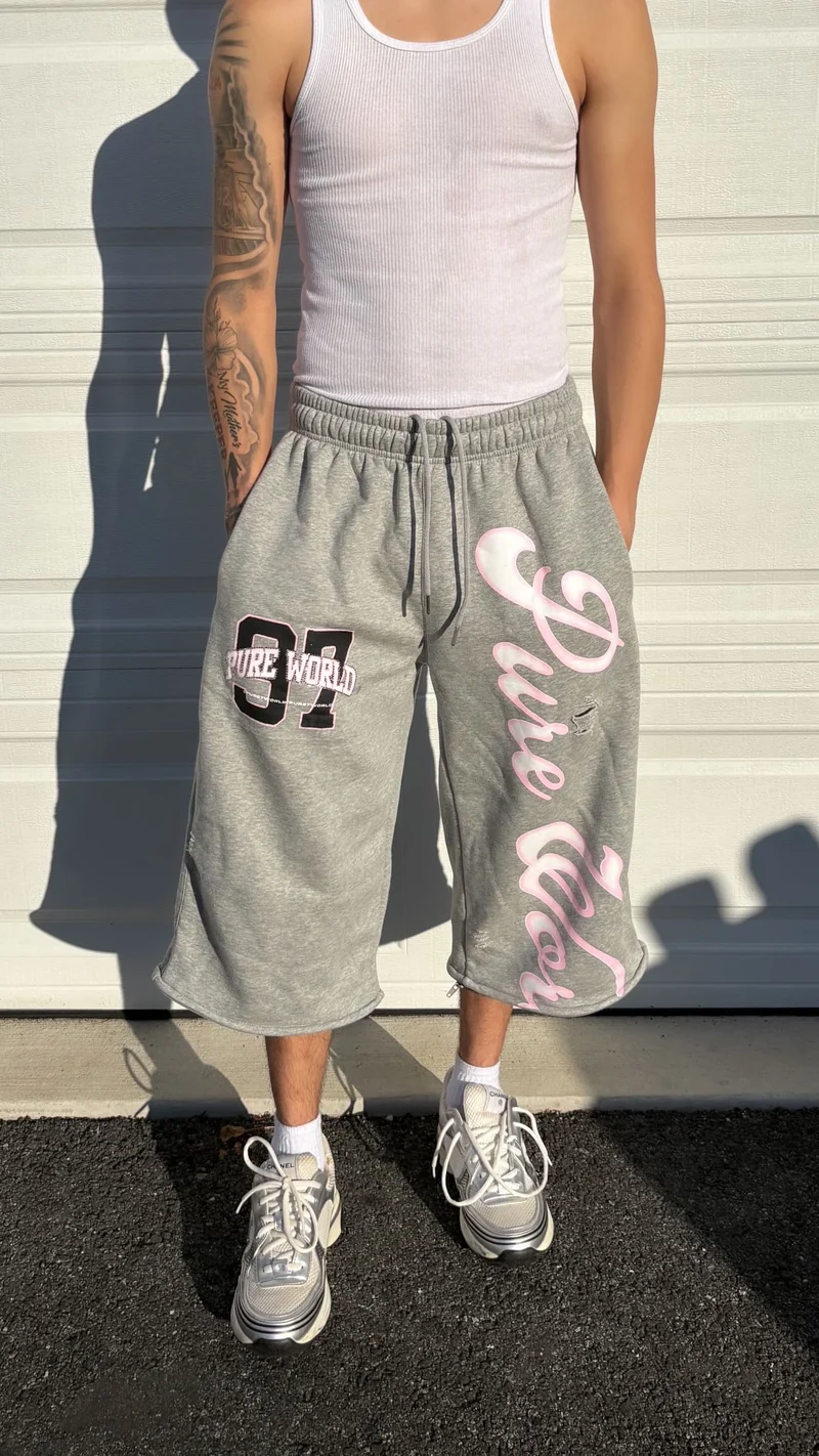 Pink/Grey Sweat/Shorts